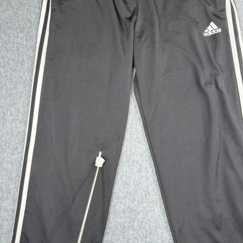 Adidas Pants Mens M Black Primegreen Essentials Open Hem Warm Up‎ Soccer Track